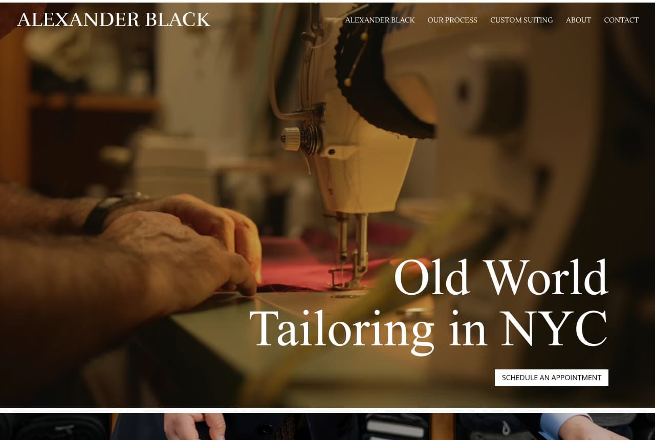 The Best Bespoke Tailor Website Examples, Explained — example