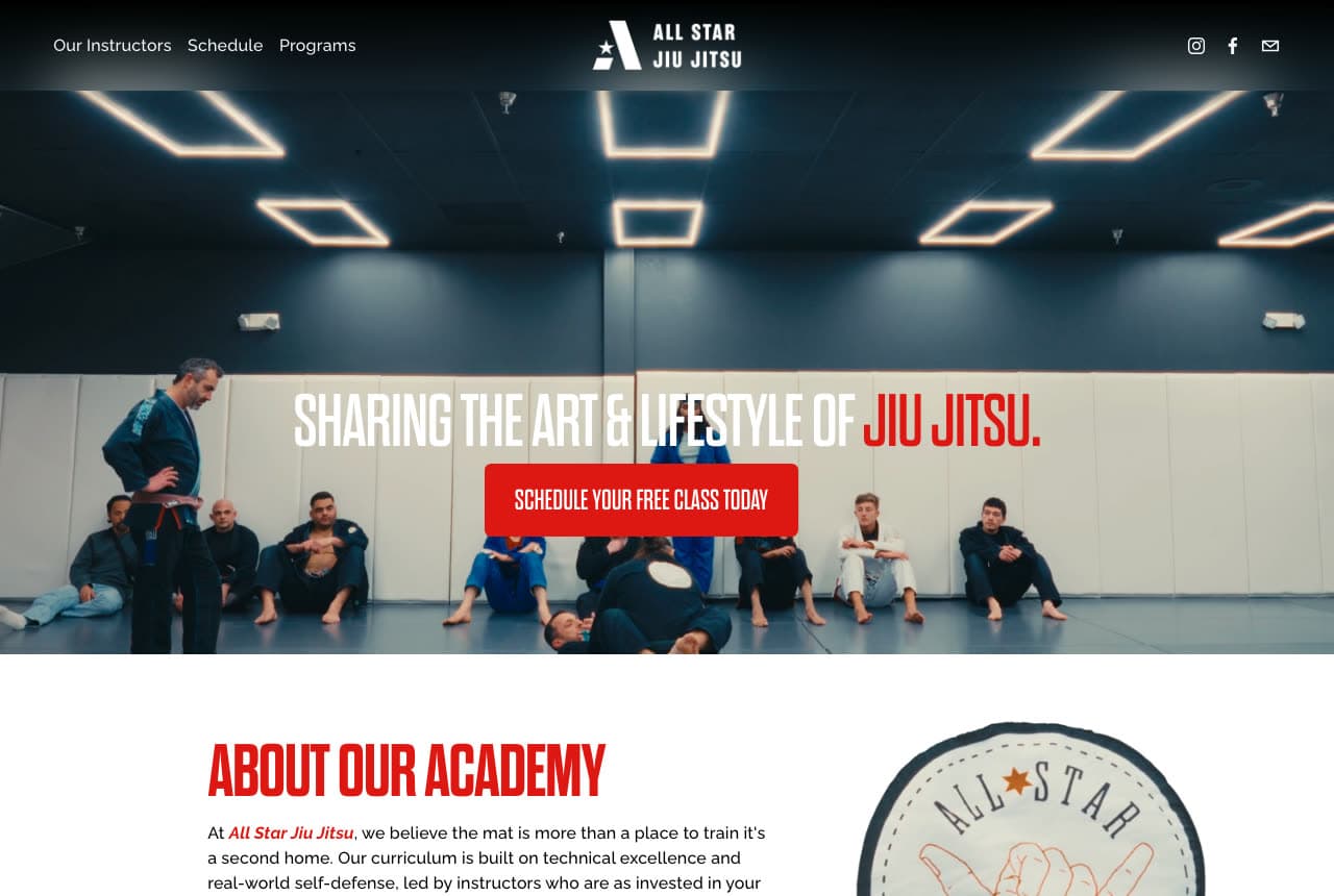 The Best Martial Arts Website Examples, Explained — example
