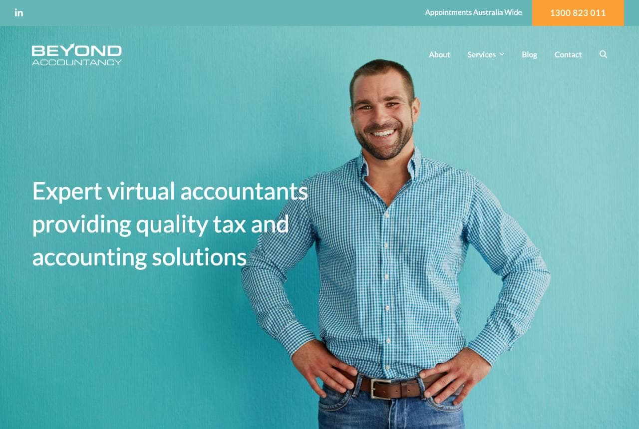 Beyond Accountancy website — Virtual Accountants design example