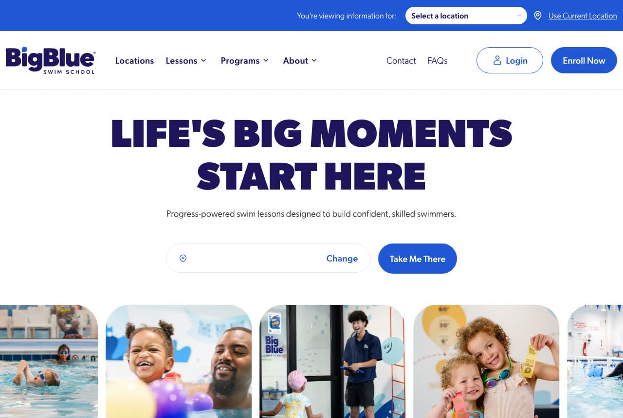 The Best Swim School Website Examples, Explained — example