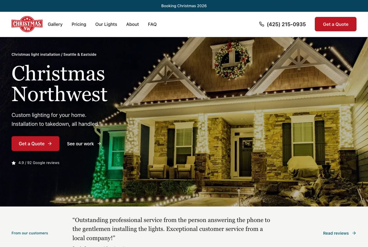 The Best Christmas Lighting Website Examples, Explained — example
