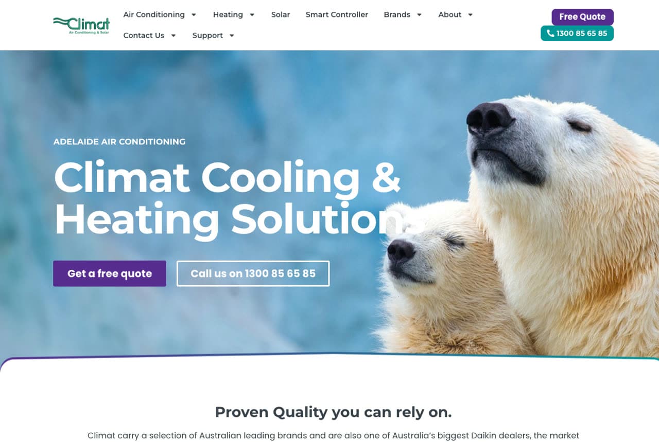 The Best HVAC Website Examples, Explained — example