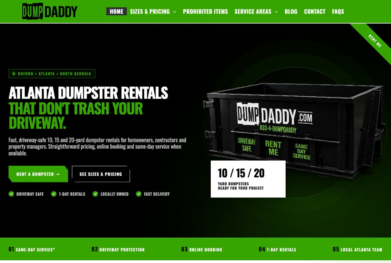 The Best Dumpster Rental Website Examples, Explained — example