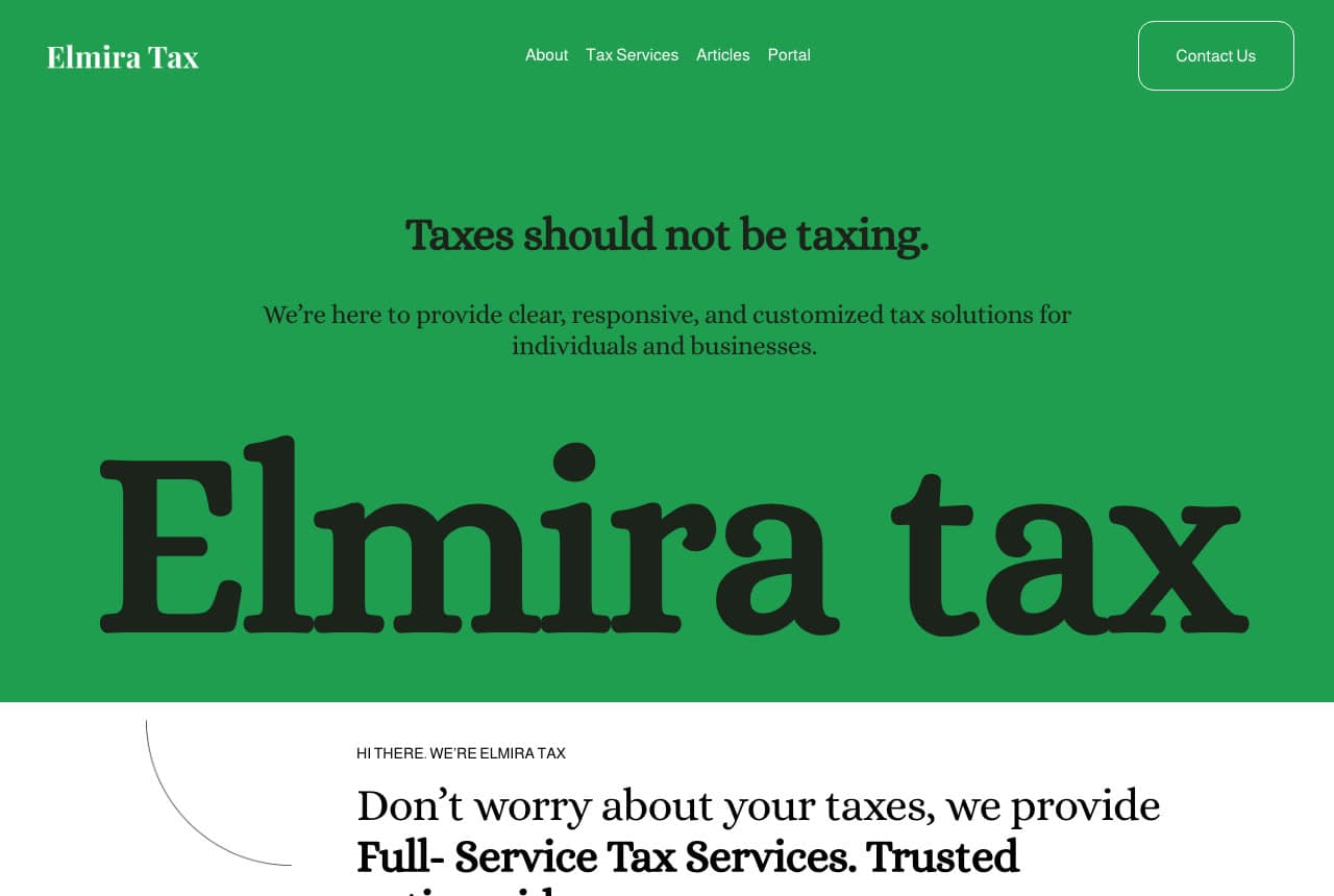 The Best Tax Service Website Examples, Explained — example