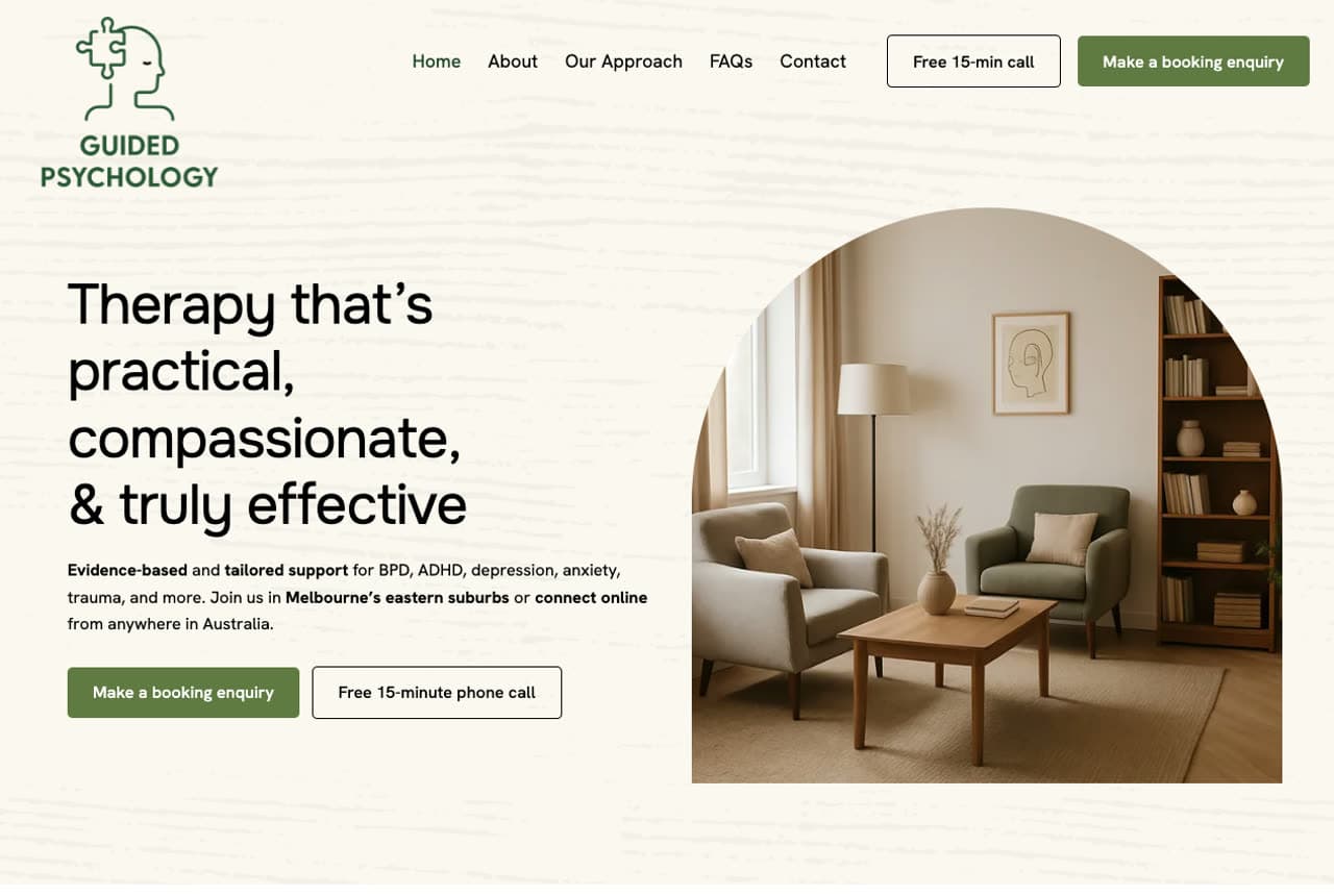 The Best Therapist Website Examples, Explained — example