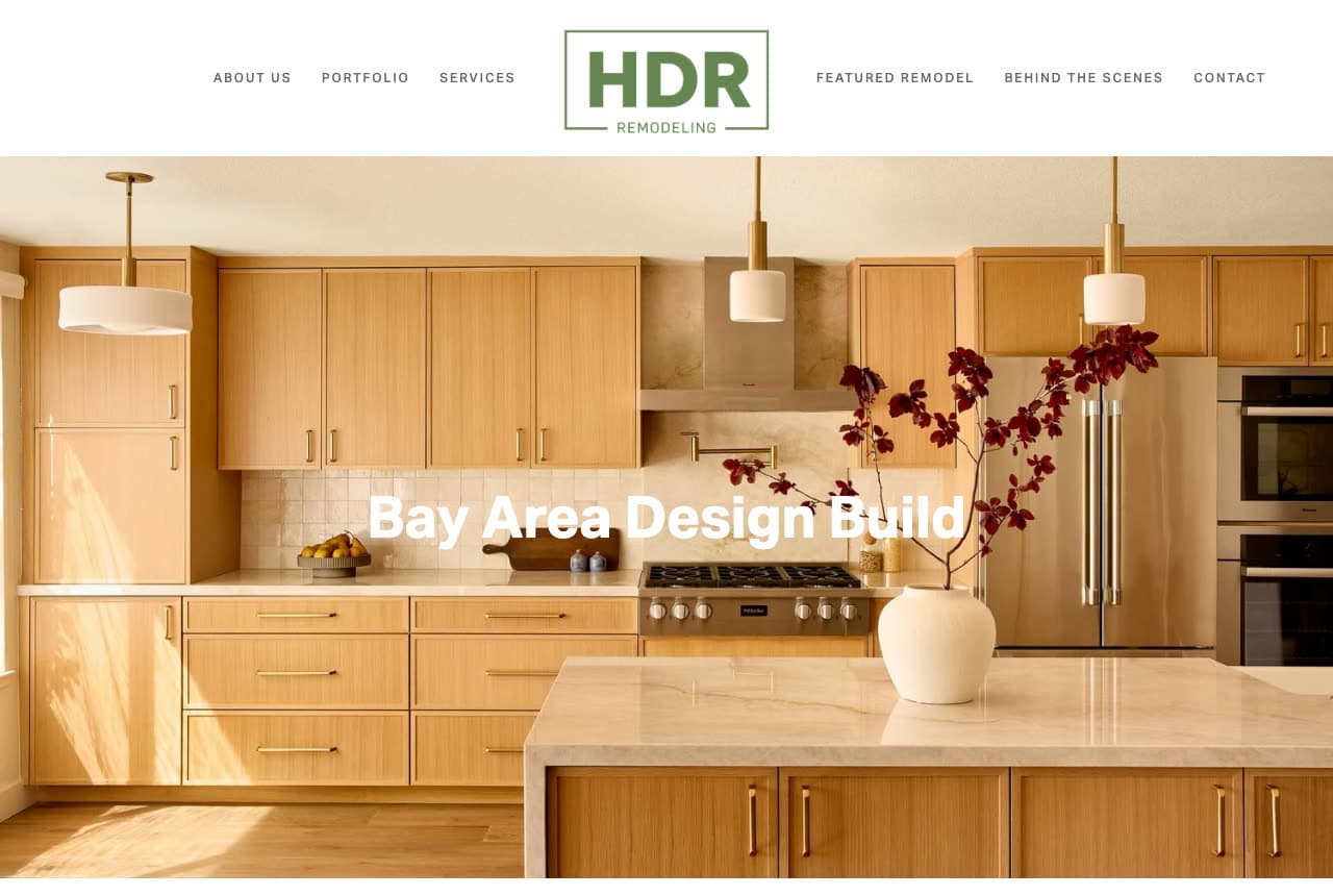 HDR Remodeling website — Design-Build design example