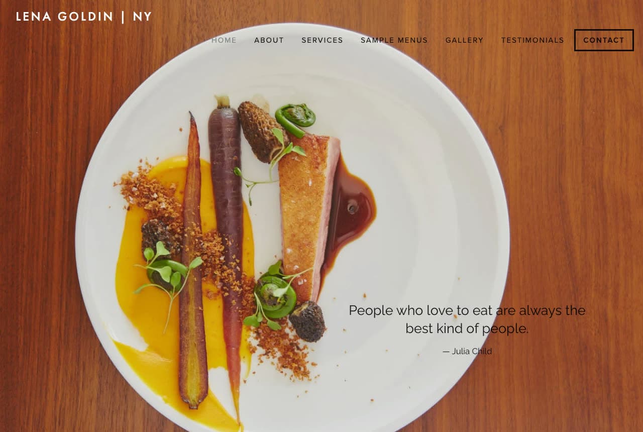 The Best Private Chef Website Examples, Explained — example