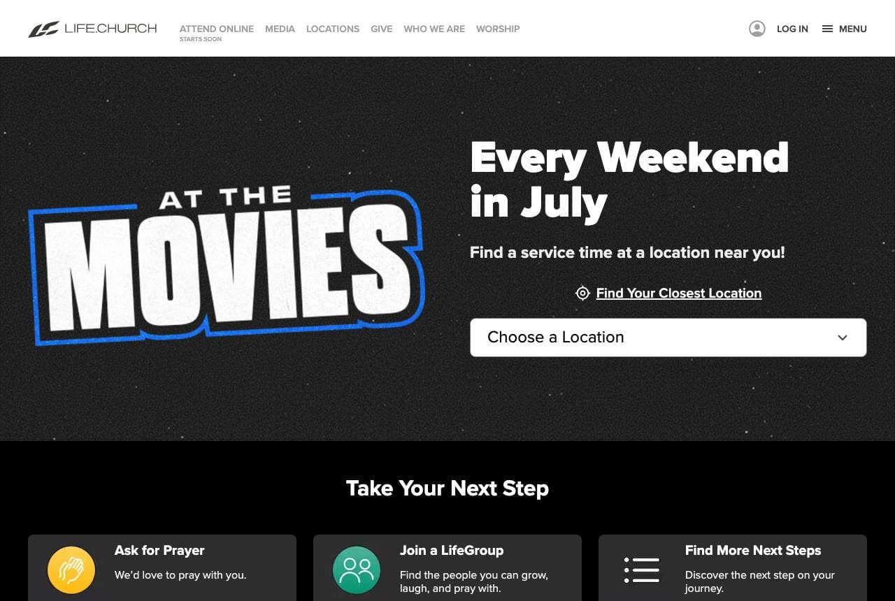 The Best Church Website Examples, Explained — example
