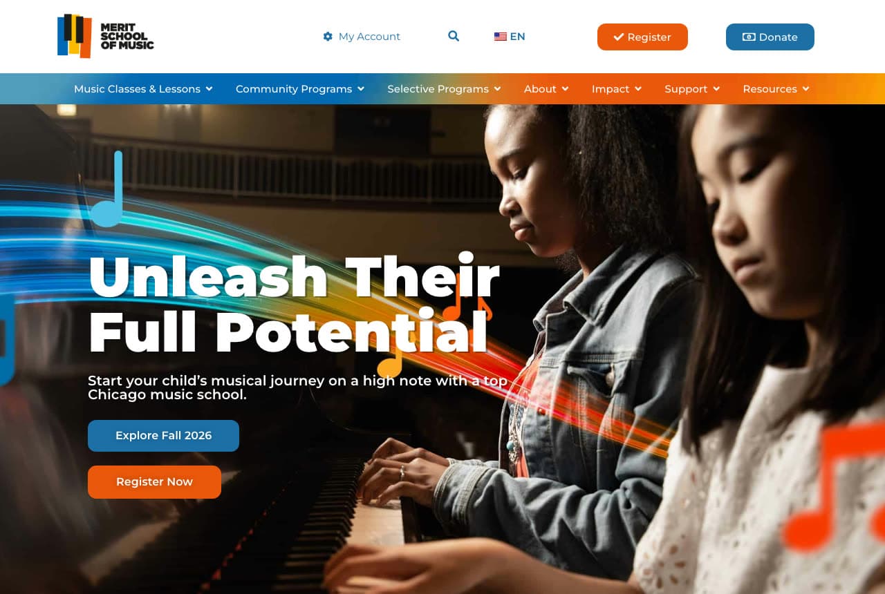The Best Music School Website Examples, Explained — example