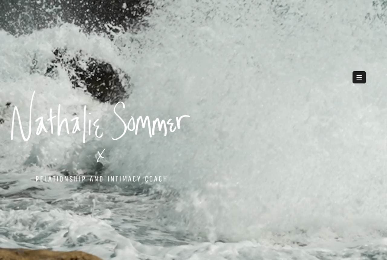 Nathalie Sommer website — Intimacy Coaching design example