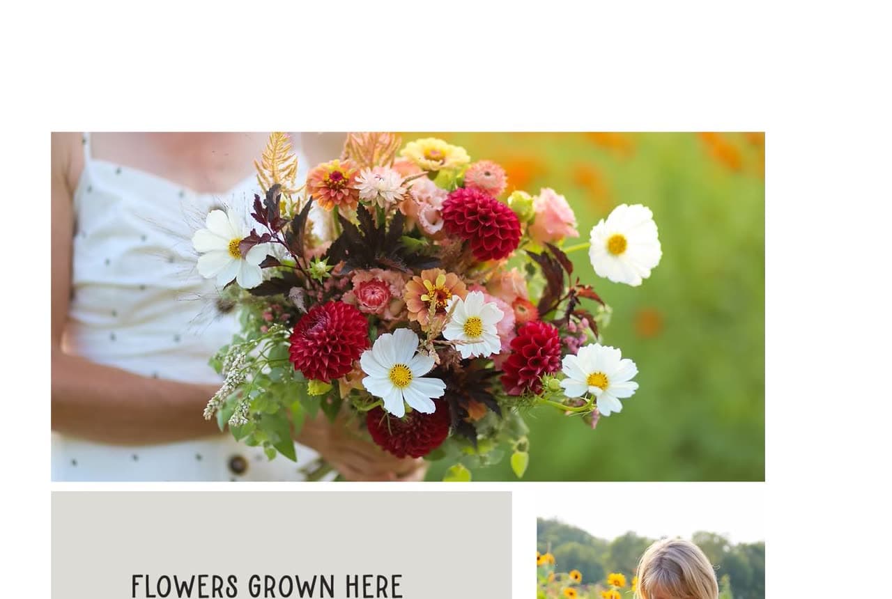 Oak & Olive Flowers website — Grower-Florist design example