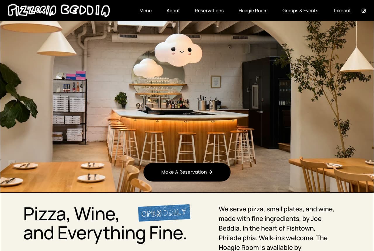 The Best Pizzeria Website Examples, Explained — example
