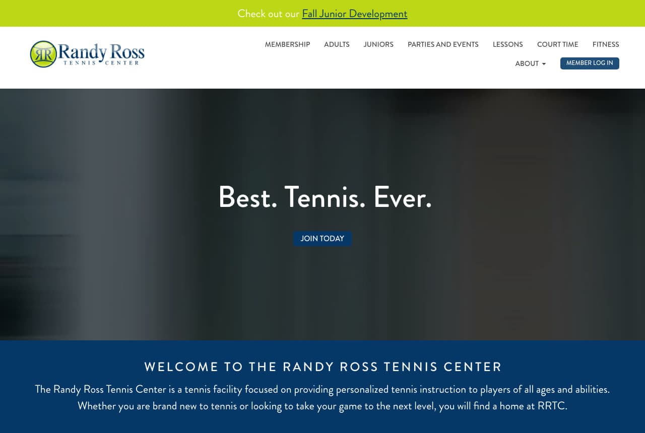 The Best Tennis Coaching Website Examples, Explained — example