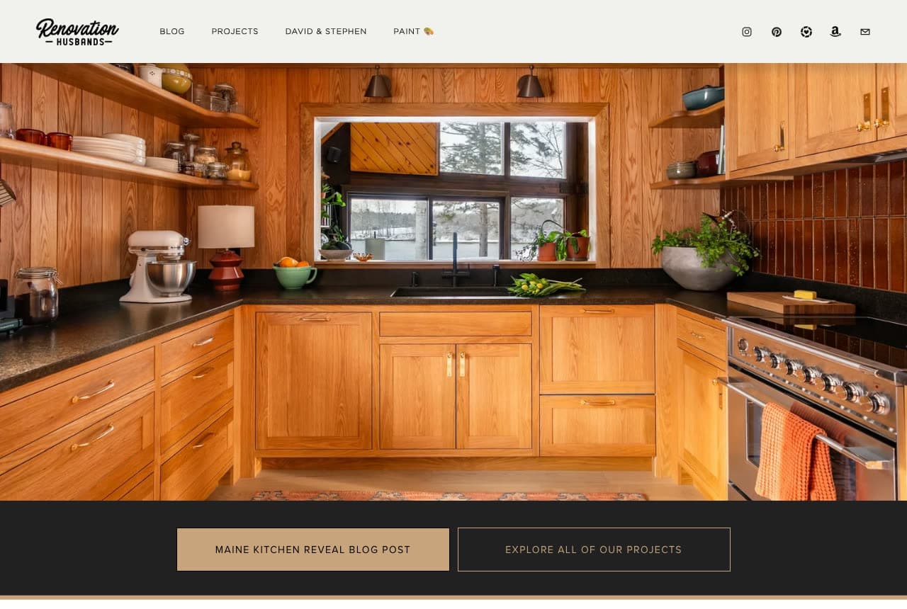Renovation Husbands website — Renovation Creators design example