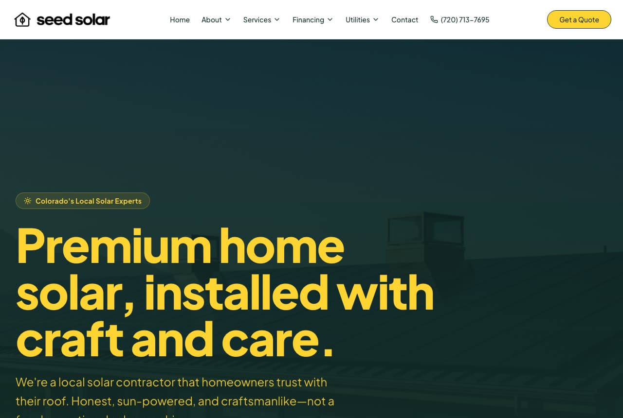 The Best Solar Website Examples, Explained — example