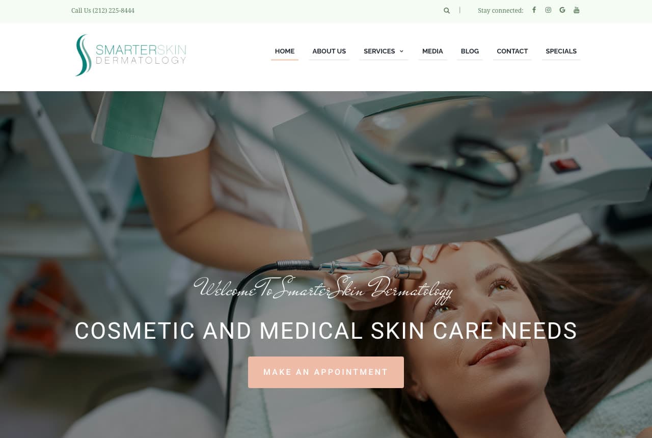 The Best Dermatologist Website Examples, Explained — example