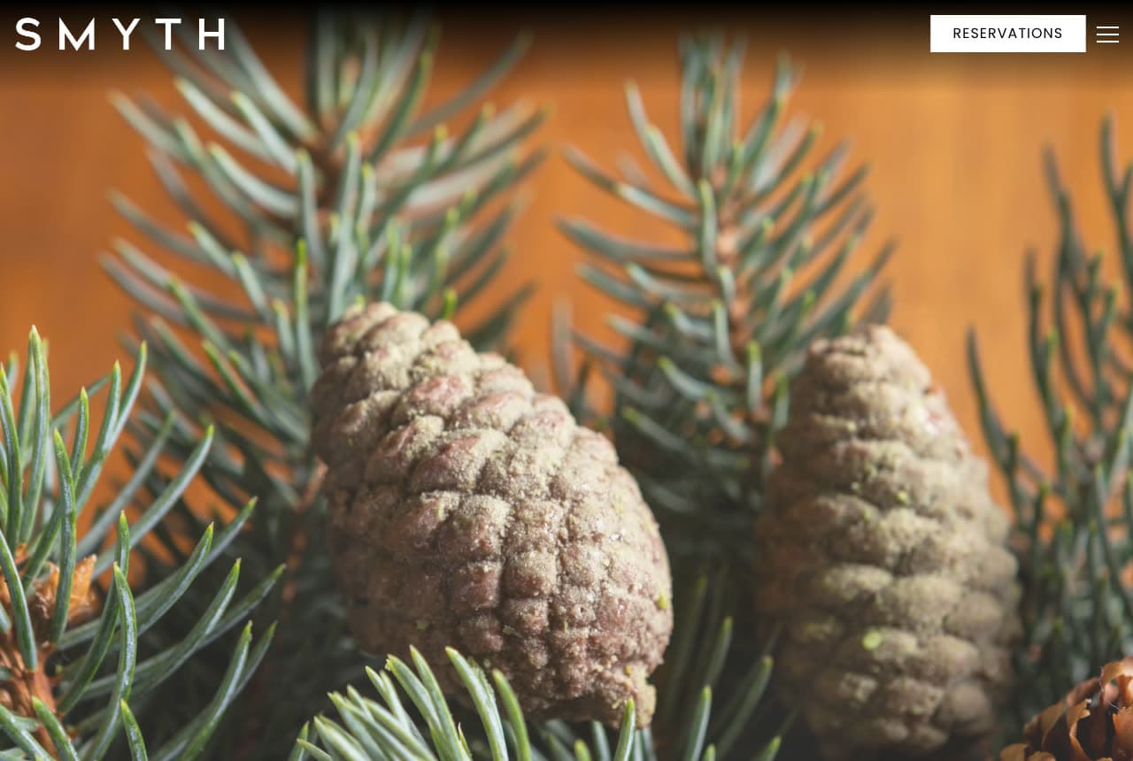 Smyth website — Tasting Menu design example