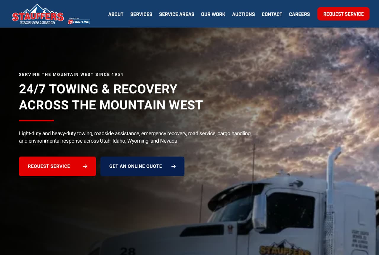 The Best Towing & Roadside Website Examples, Explained — example