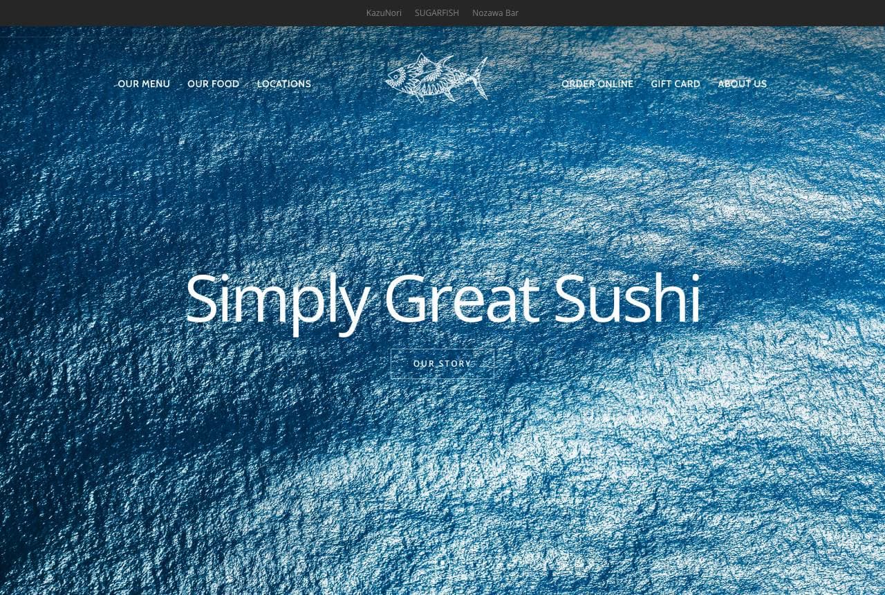 Sugarfish website — Value Omakase design example