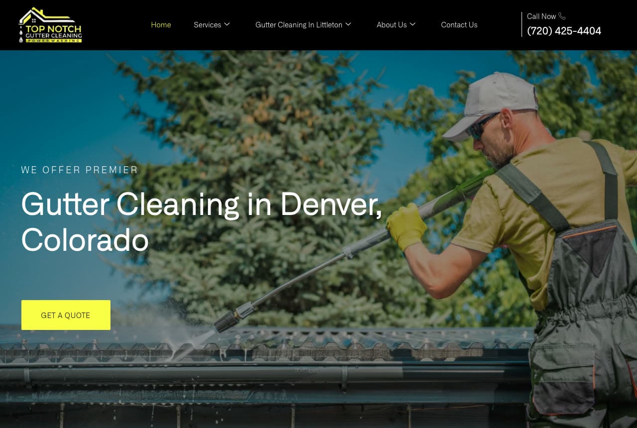 The Best Gutter Cleaning Website Examples, Explained — example