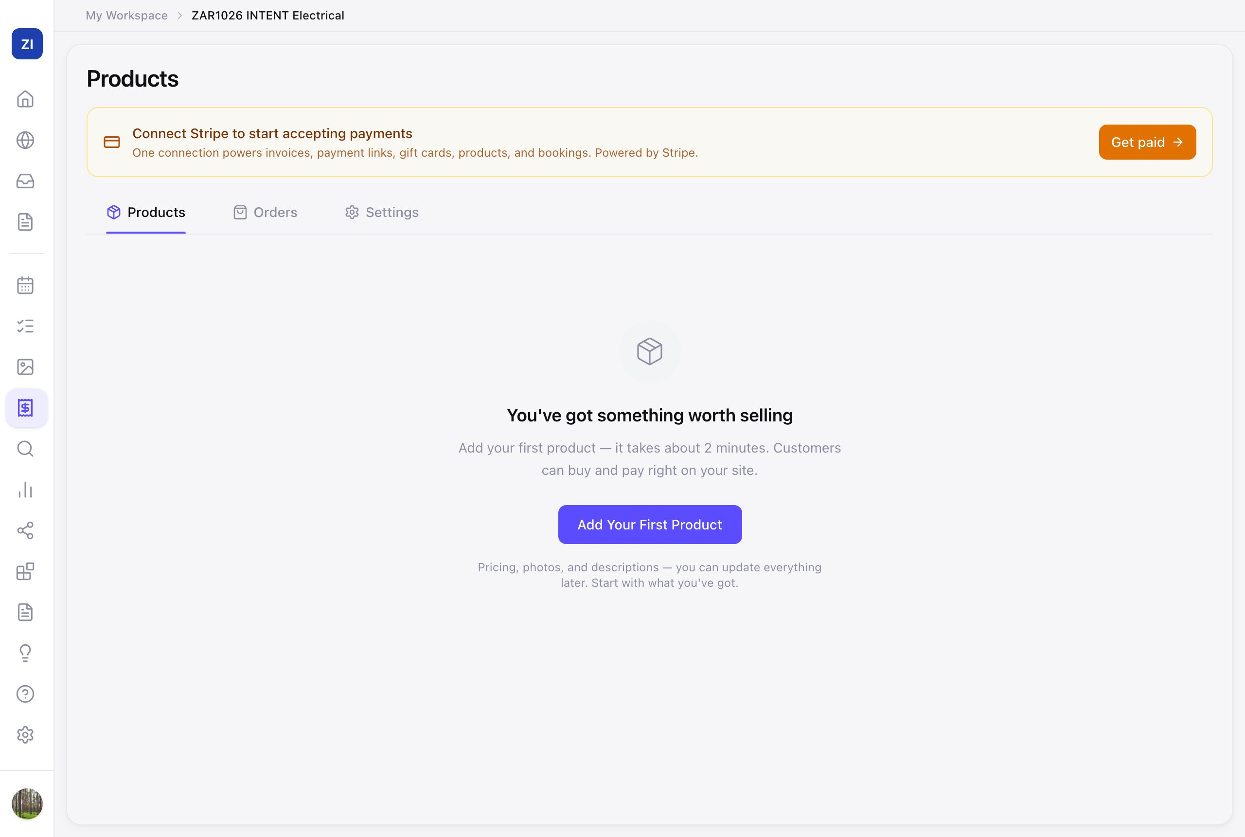 The Products tool