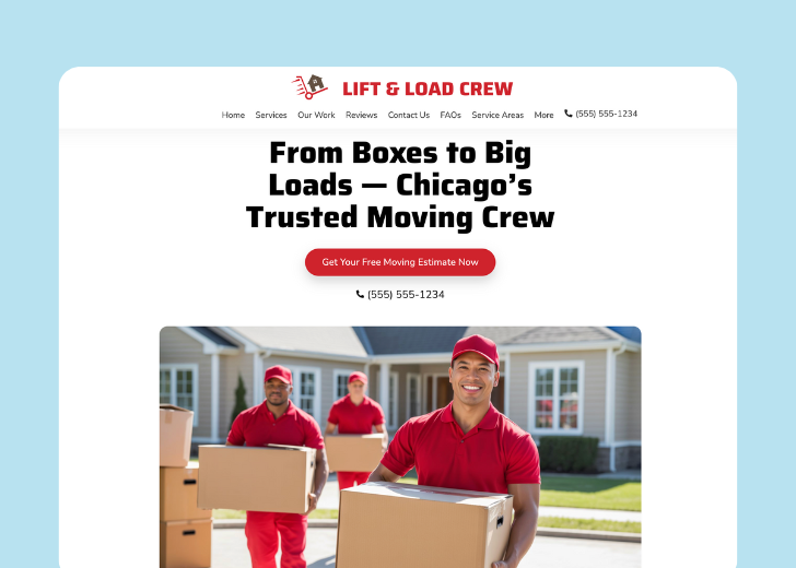 Revive Detailing landing page with the tagline 'Elevate the appearance and condition of your vehicle with Revive Detailing' with a picture of a shiny red car