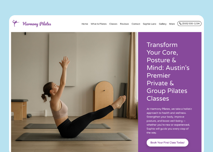 Revive Detailing landing page with the tagline 'Elevate the appearance and condition of your vehicle with Revive Detailing' with a picture of a shiny red car