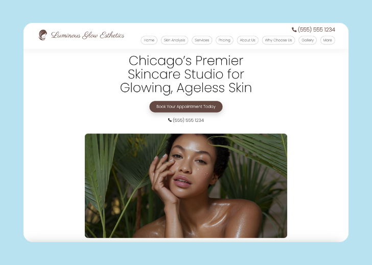 Revive Detailing landing page with the tagline 'Elevate the appearance and condition of your vehicle with Revive Detailing' with a picture of a shiny red car