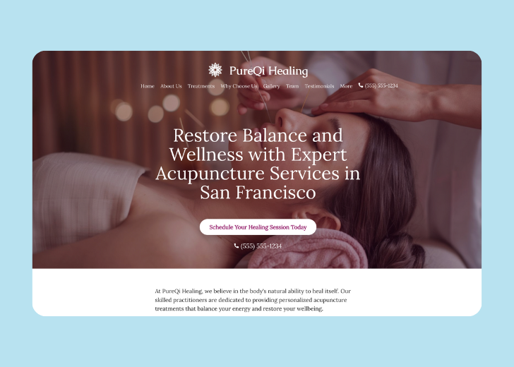 Revive Detailing landing page with the tagline 'Elevate the appearance and condition of your vehicle with Revive Detailing' with a picture of a shiny red car