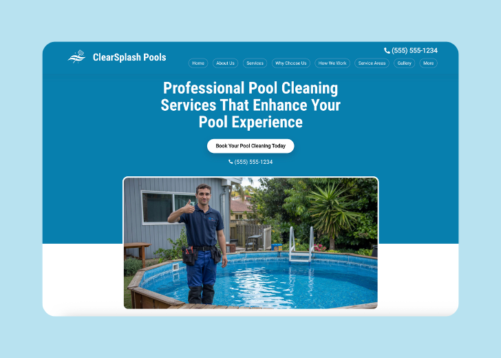 Revive Detailing landing page with the tagline 'Elevate the appearance and condition of your vehicle with Revive Detailing' with a picture of a shiny red car