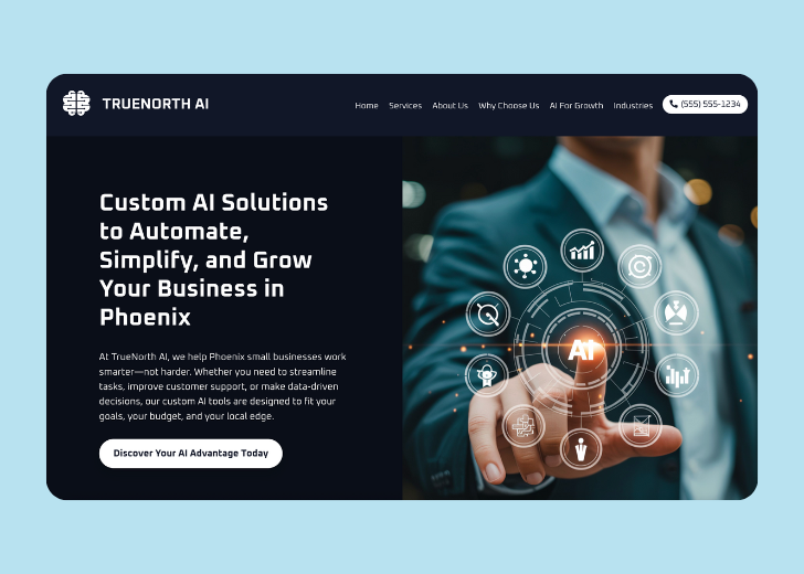 Revive Detailing landing page with the tagline 'Elevate the appearance and condition of your vehicle with Revive Detailing' with a picture of a shiny red car