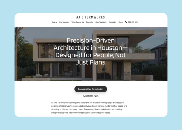 Revive Detailing landing page with the tagline 'Elevate the appearance and condition of your vehicle with Revive Detailing' with a picture of a shiny red car