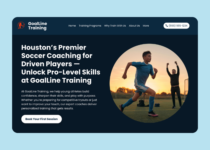 Revive Detailing landing page with the tagline 'Elevate the appearance and condition of your vehicle with Revive Detailing' with a picture of a shiny red car