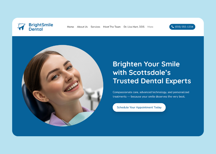 Revive Detailing landing page with the tagline 'Elevate the appearance and condition of your vehicle with Revive Detailing' with a picture of a shiny red car