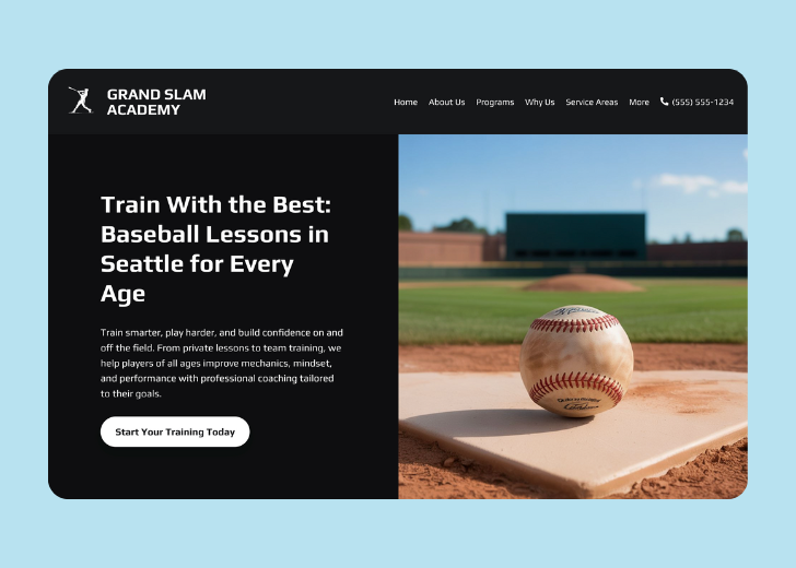 Revive Detailing landing page with the tagline 'Elevate the appearance and condition of your vehicle with Revive Detailing' with a picture of a shiny red car