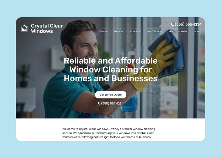 Revive Detailing landing page with the tagline 'Elevate the appearance and condition of your vehicle with Revive Detailing' with a picture of a shiny red car