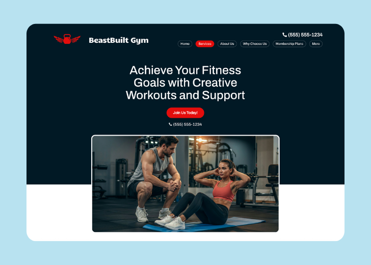 Revive Detailing landing page with the tagline 'Elevate the appearance and condition of your vehicle with Revive Detailing' with a picture of a shiny red car