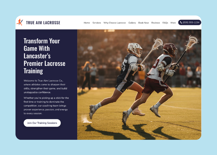 Revive Detailing landing page with the tagline 'Elevate the appearance and condition of your vehicle with Revive Detailing' with a picture of a shiny red car