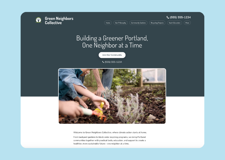 Revive Detailing landing page with the tagline 'Elevate the appearance and condition of your vehicle with Revive Detailing' with a picture of a shiny red car