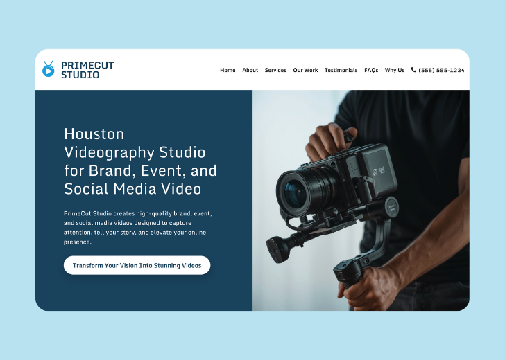 Revive Detailing landing page with the tagline 'Elevate the appearance and condition of your vehicle with Revive Detailing' with a picture of a shiny red car