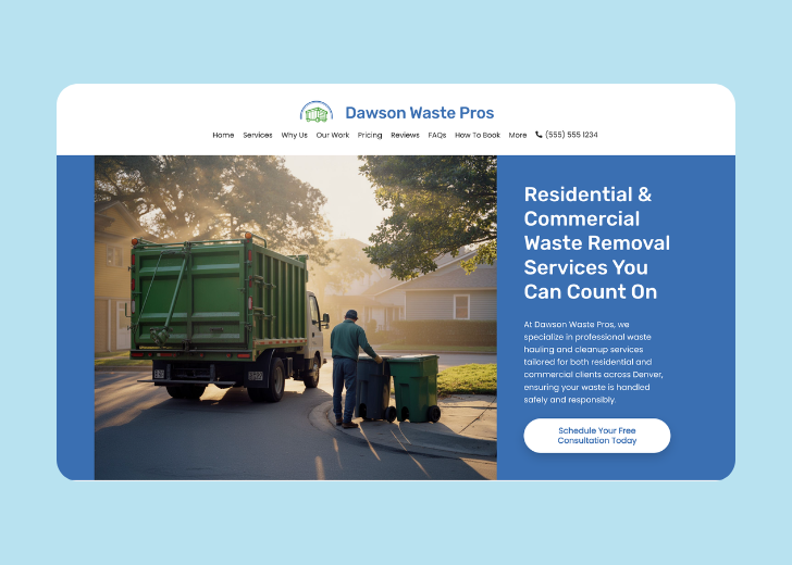 Revive Detailing landing page with the tagline 'Elevate the appearance and condition of your vehicle with Revive Detailing' with a picture of a shiny red car