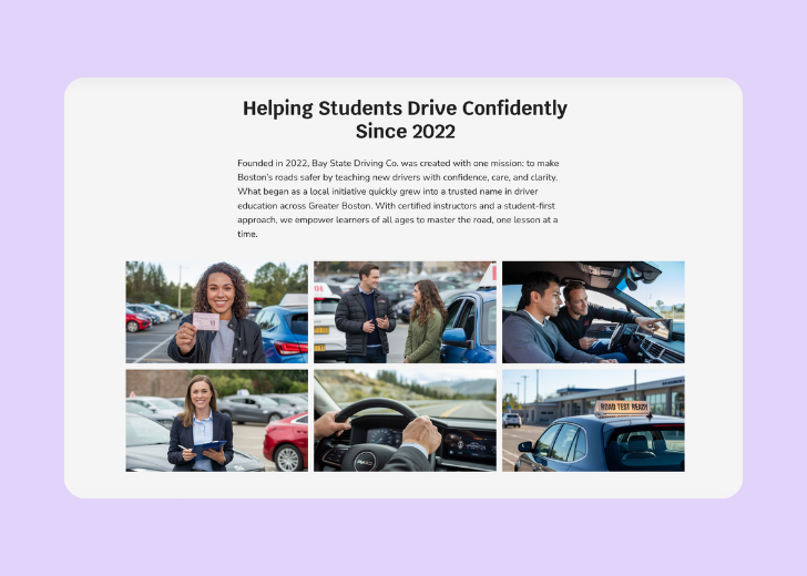 Gallery section titled 'Explore Our Stunning Home Remodeling Projects' with a gallery of 6 images of wooden-themed interior design in a masonry grid layout