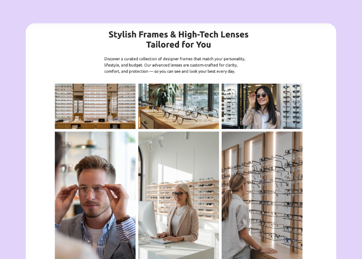 Gallery section titled 'Explore Our Stunning Home Remodeling Projects' with a gallery of 6 images of wooden-themed interior design in a masonry grid layout