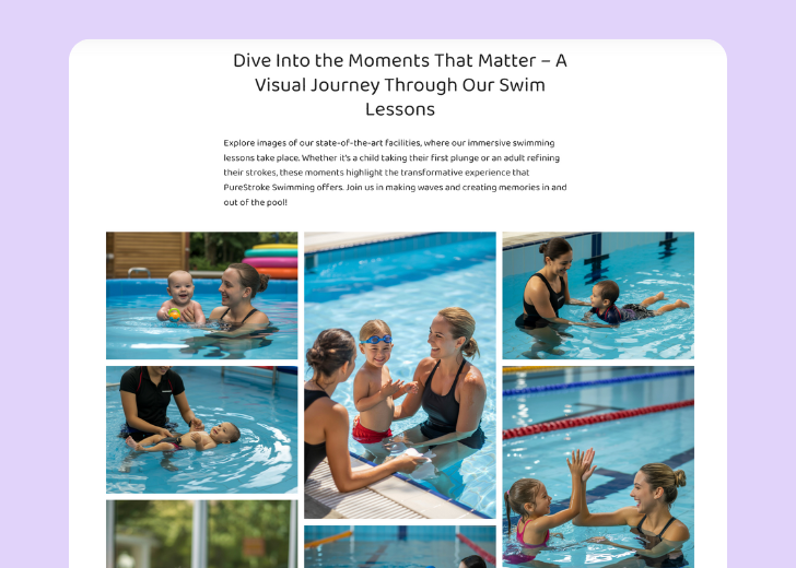 Gallery section titled 'Explore Our Stunning Home Remodeling Projects' with a gallery of 6 images of wooden-themed interior design in a masonry grid layout