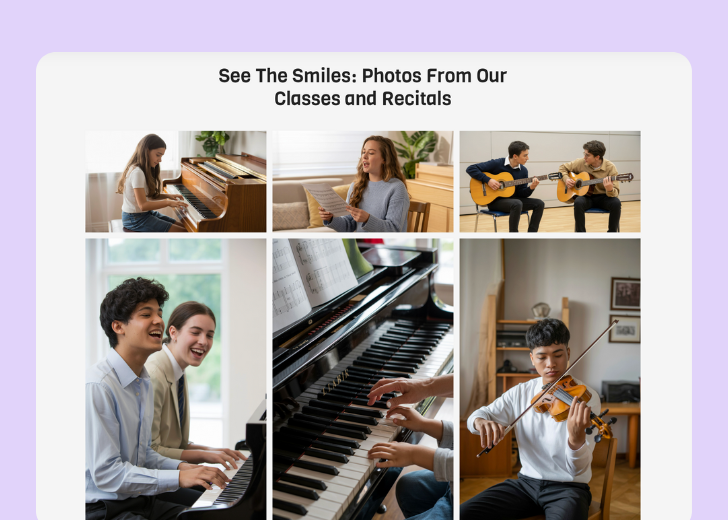 Gallery section titled 'Explore Our Stunning Home Remodeling Projects' with a gallery of 6 images of wooden-themed interior design in a masonry grid layout