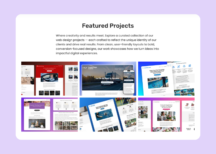 Gallery section titled 'Explore Our Stunning Home Remodeling Projects' with a gallery of 6 images of wooden-themed interior design in a masonry grid layout