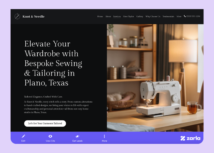 Screenshot of Zarla Editor's UI for selecting fonts and color palettes and uploading custom images
