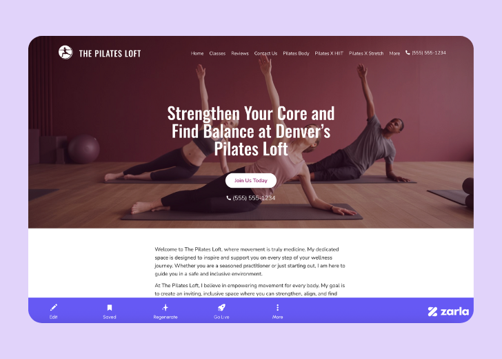 Screenshot of Zarla Editor's UI for selecting fonts and color palettes and uploading custom images