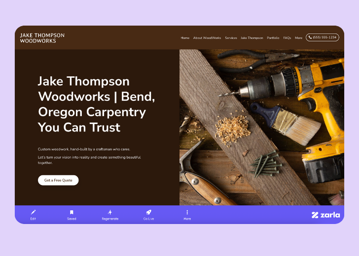 Screenshot of Zarla Editor's UI for selecting fonts and color palettes and uploading custom images