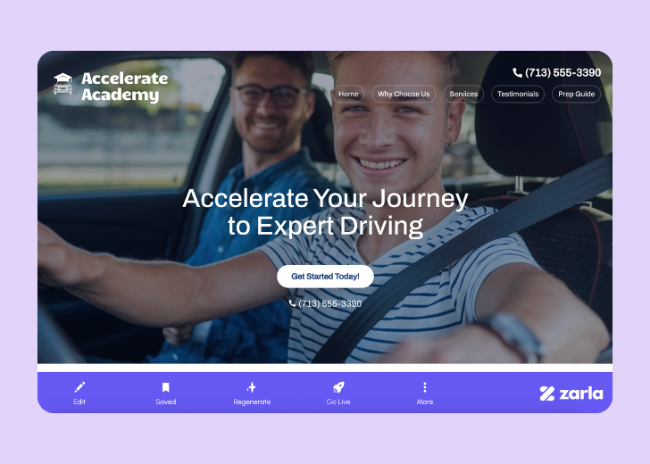 Screenshot of Zarla Editor's UI for selecting fonts and color palettes and uploading custom images